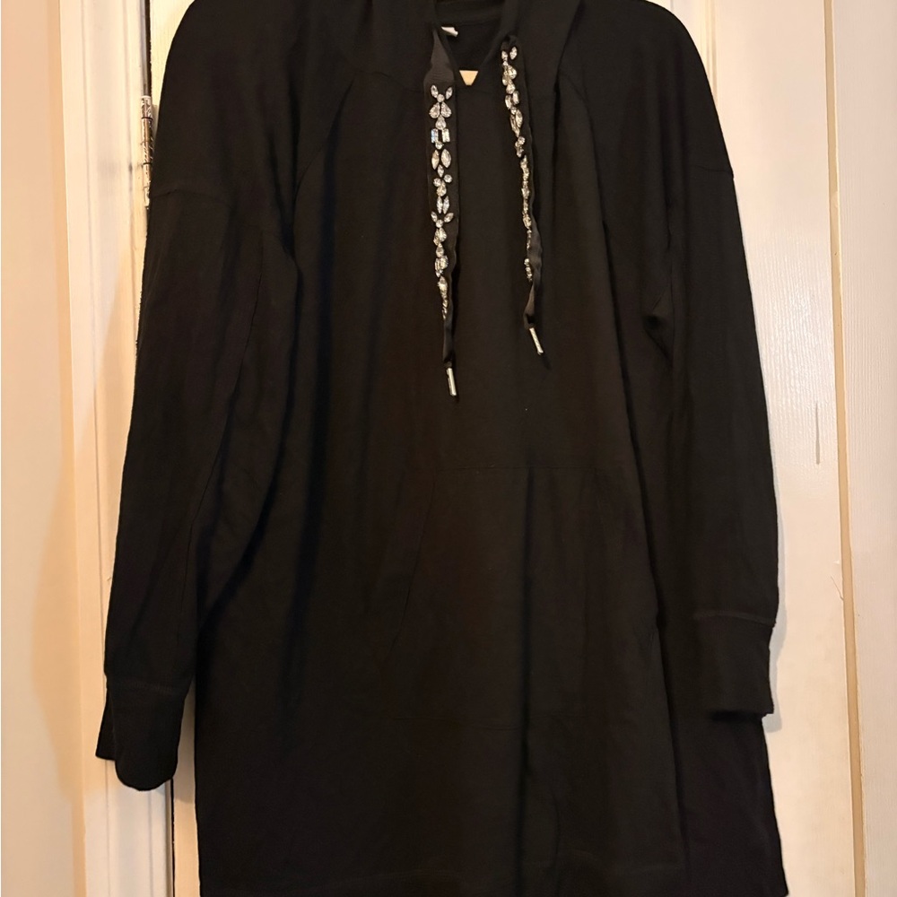 Black Hooded Sweater